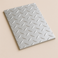 Алюминиевый рифленый лист даймонд 1,2х1000х1000 мм АМцС