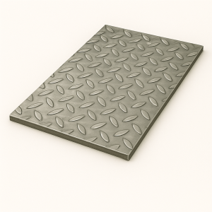 Лист стальной рифленый 10х1500х6000 мм ромб Ст3пс в наличии в Калуге